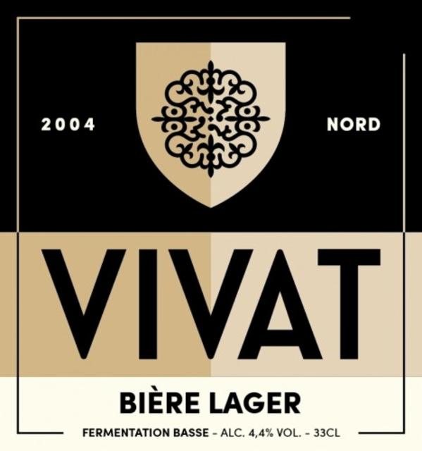 Vivat Lager 4.5%, Brasserie Vivat, France
