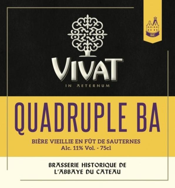 Vivat Quadruple BA Sauternes 11.0%, Brasserie Vivat, France