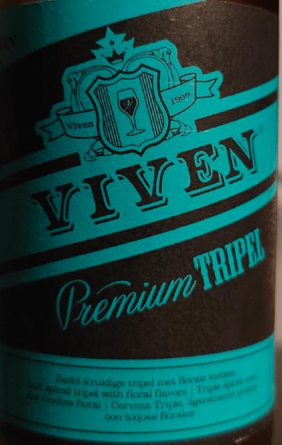 Viven Premium Tripel 8.0%, Brouwerij Van Viven, Belgium