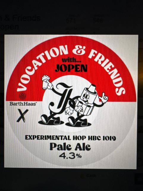 Vocation & Friends with Jopen 4.3%, Vocation Brewery, England
