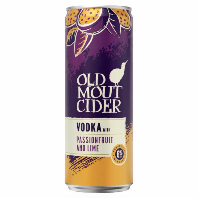 Vodka with Passionfruit and Lime, Old Mout Cider