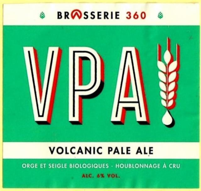 Volcanic Pale Ale 6.0%, Brasserie 360, France