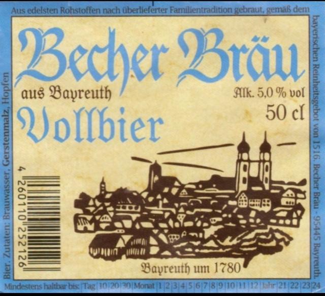 Vollbier, Becher-Bräu