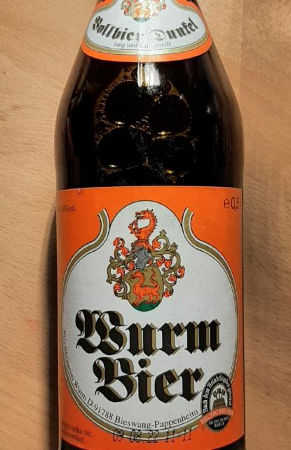Vollbier Dunkel 4.8%, Privatbrauerei Wurm, Germany