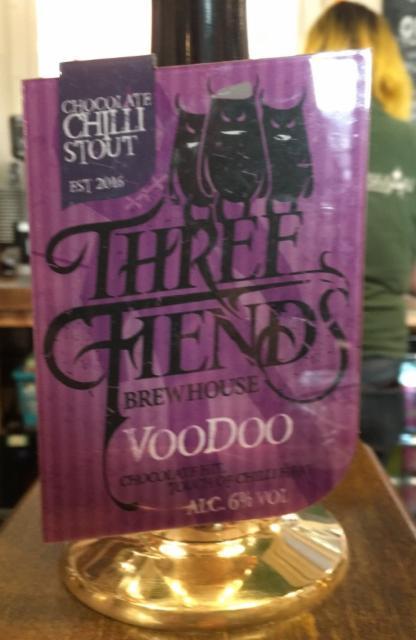 Voodoo 6.0%, Three Fiends Brewhouse, England