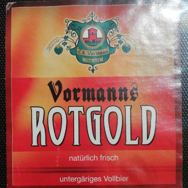 Vormanns Rotgold 5.0%, Vormann Privat-Brauerei, Germany