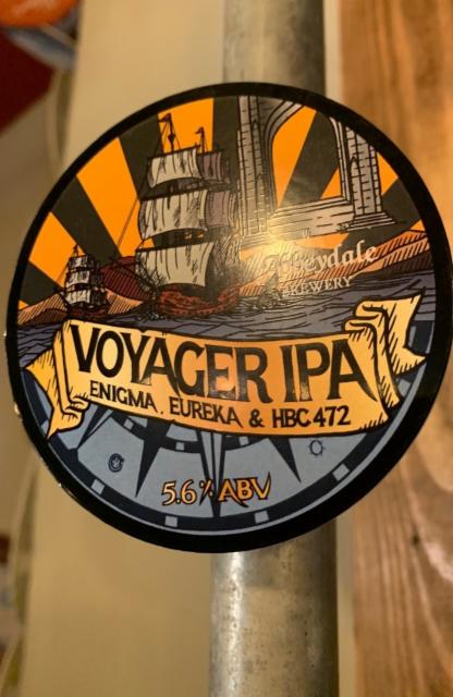 Voyager IPA: Enigma, Eureka & HBC 472 5.6%, Abbeydale Brewery, England