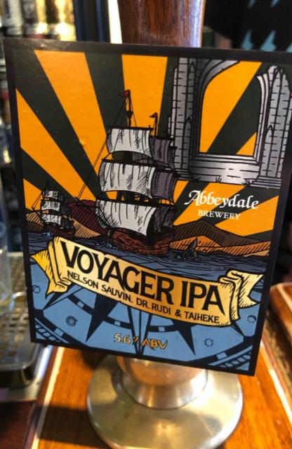 Voyager IPA: Nelson Suavin, Dr.Rudi & Taiheke 5.6%, Abbeydale Brewery, England