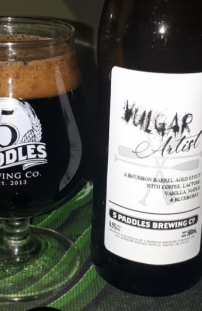 Vulgar Artist 9.5%, 5 Paddles Brewing Company, Canada