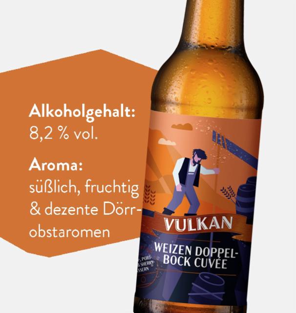 Vulkan Weizen Doppelbock Cuvée 8.2%, Vulkan Brauerei, Germany