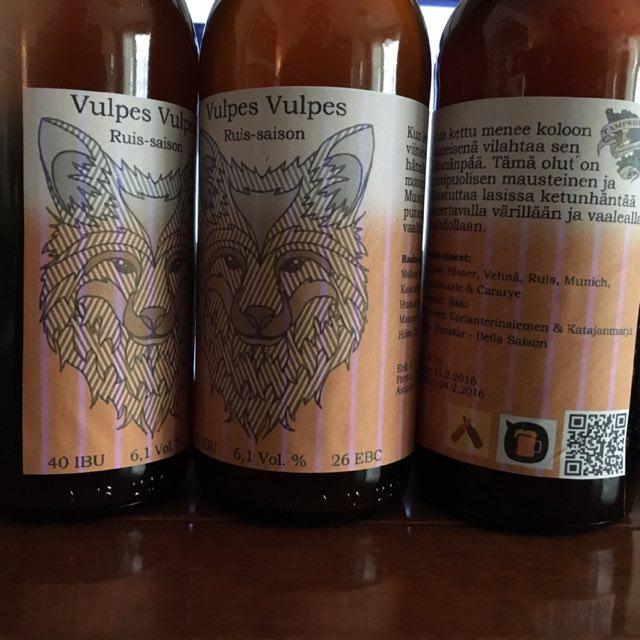 Vulpes Vulpes 6.1%, Tampereen Insinööripanimo, Finland