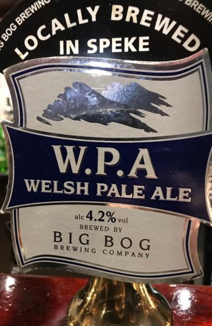 W.P.A Welsh Pale Ale 4.2%, Big Bog Brewing Company, England