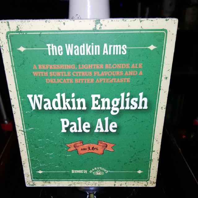 Wadkin English Pale Ale 3.6%, Marston's Brewery, England