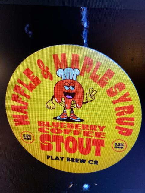 Waffle & Maple Syrup, Blueberry & Coffee Stout 6.5%, Play Brew Co, England