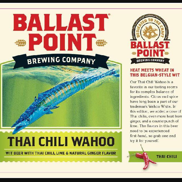 Thai Chili Wahoo 4.5%, Ballast Point Brewing Company, United States
