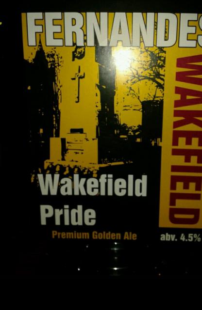 Wakefield Pride 4.5%, Fernandes Brewery Tap, England