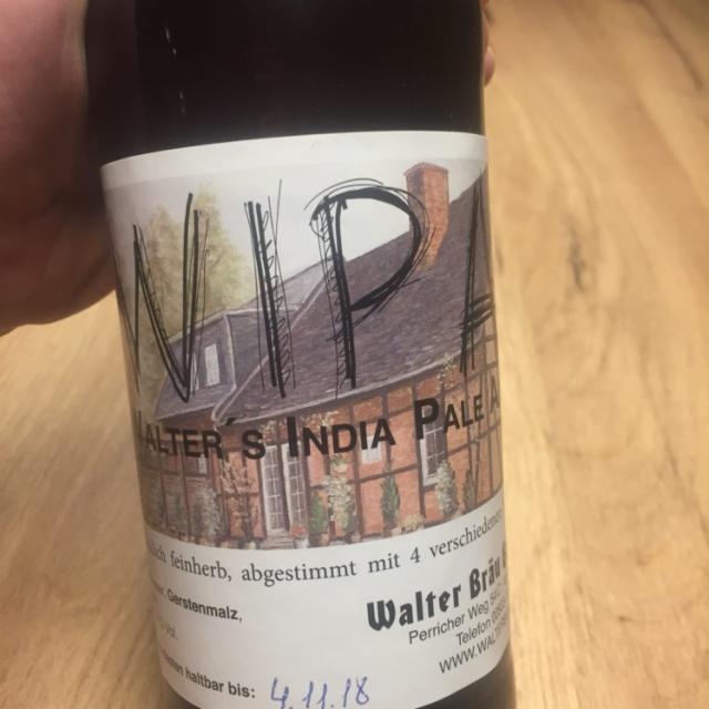 WIPA Walter's India Pale Ale 5.9%, Walter Bräu Büderich, Germany