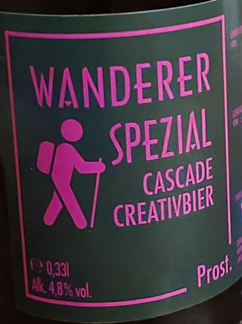 Wanderer Spezial Cascade Creativbier 4.8%, Streu Bräu, Germany