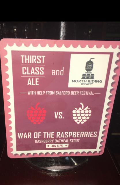 War Of The Raspberries 6.7%, Thirst Class Ale, England