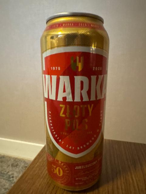 Warka Złoty Pils 5.0%, Grupa Żywiec (Heineken), Poland