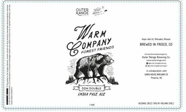 Warm Company 8.2%, Outer Range Brewing Co., United States
