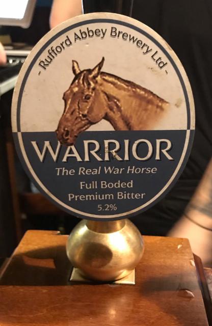 Warrior The Real War Horse 5.2%, Rufford Abbey Brewery Ltd., England