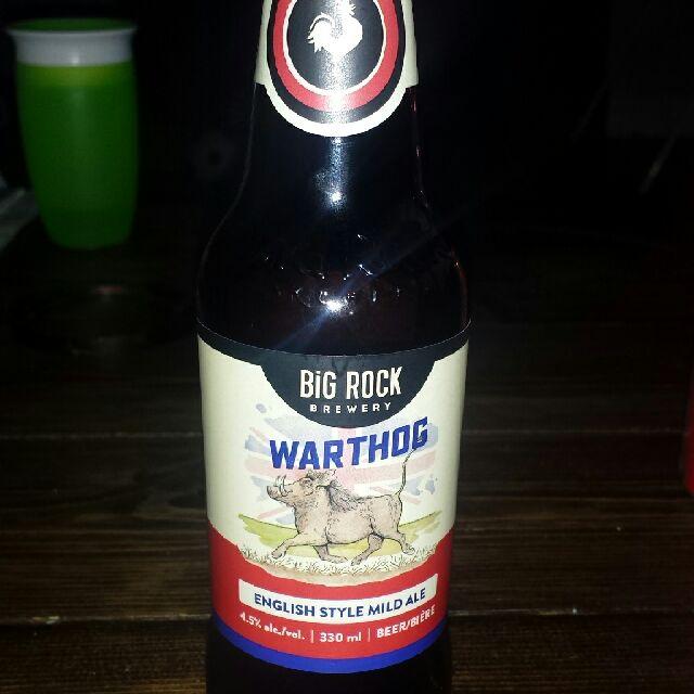 Warthog English Style Mild Ale 4.5%, Big Rock Brewery, Canada