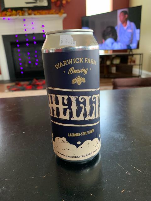 Warwick Farm Helles 5.5%, Warwick Farm Brewing Co, United States