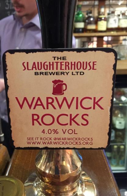 Warwick Rocks 4.0%, The Slaughterhouse Brewery, England