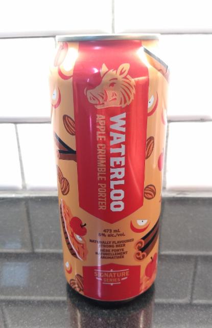 Waterloo Apple Crumble Porter 6.0%, Waterloo Brewing Co, Canada