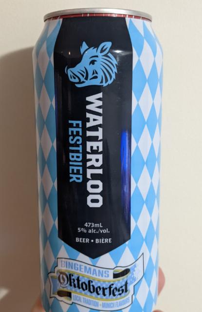 Waterloo Festbier 5.0%, Waterloo Brewing Co, Canada