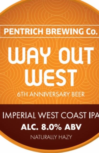 Way Out West 8.0%, Pentrich Brewing, England