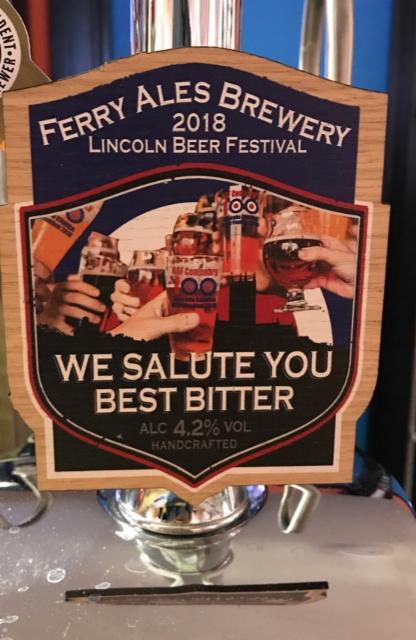 We Salute You 4.2%, Ferry Ales Brewery, England