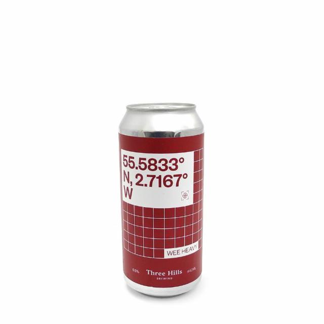 55.5833° N, 2.7167° W 6.5%, Three Hills Brewing, England