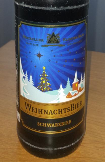 Weihnachtsbier Schwarzbier 3.9%, Klosterbrauerei Neuzelle, Germany