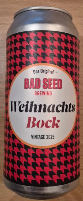 weihnachtsbock vintage 2025 7.8%, Bad Seed Brewing, Denmark