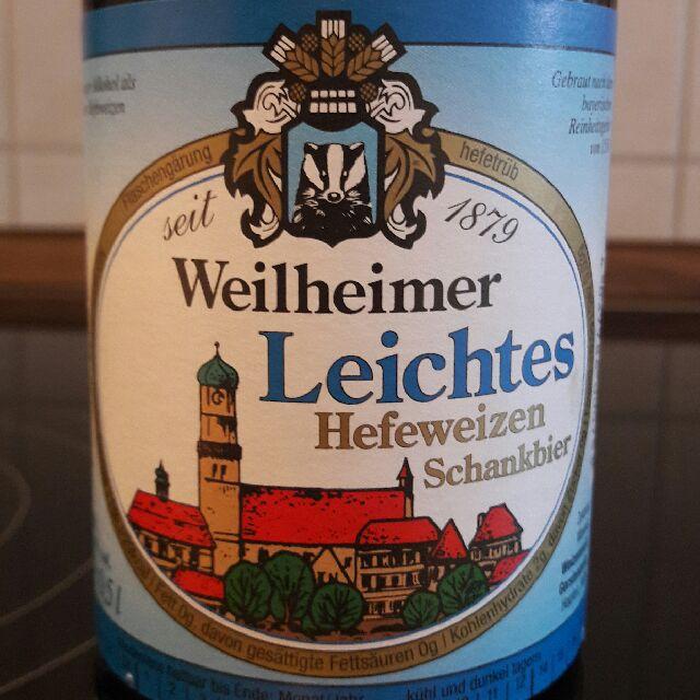 Weilheimer Leichtes Hefeweizen 3.5%, Dachsbräu, Germany