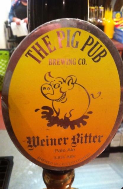 Weiner Bitter 3.8%, The Pig Pub Brewing Company, England