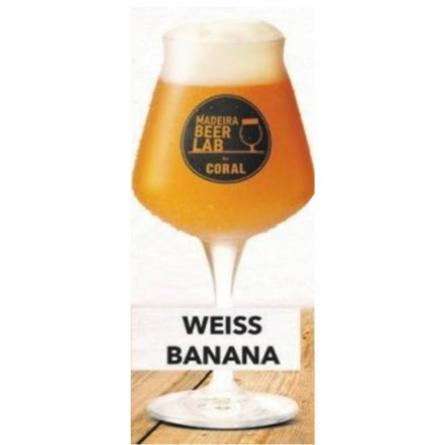weiss banana coral 5.5%, Empresa De Cervejas Da Madeira, Portugal