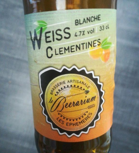 Beerarium Weiss Clémentines 4.7%, Le Beerarium, France