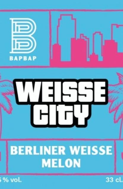 Weisse City 4.5%, Brasserie BAPBAP, France