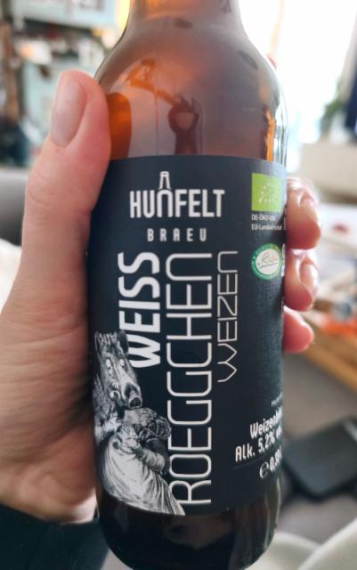 Weissroeggchen Weizen 5.2%, Hunfelt Braeu, Germany