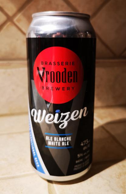 Weizen Ale Blanche 5.0%, Brasserie Vrooden, Canada