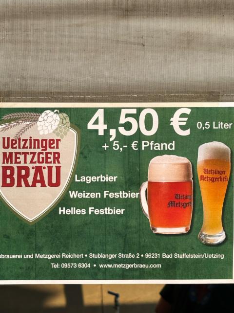 Weizen Festbier 5.0%, Uetzinger Metzgerbräu, Germany