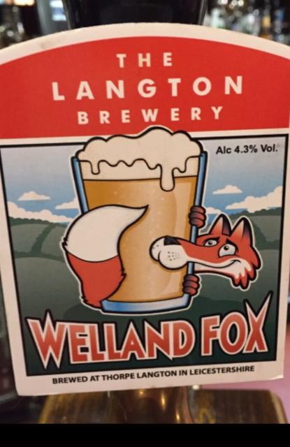 Welland Fox 4.3%, Langton Brewery, England