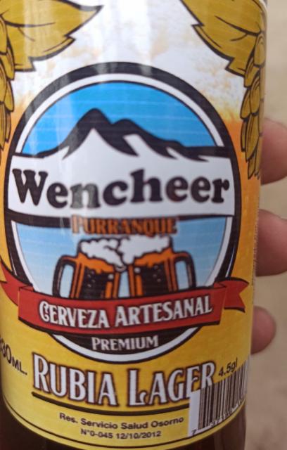 wencheer rubia lager 4.5%, Wencheer, Uruguay