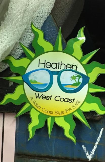 West Coast 5.4%, Heathen Brewers Partnership, England
