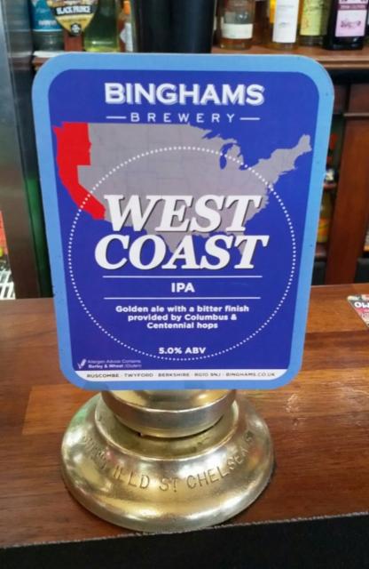 West Coast 5.0%, Binghams Brewery, England