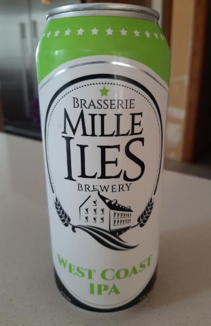 West coast IPA 7.0%, Brasserie Mille Iles, Canada