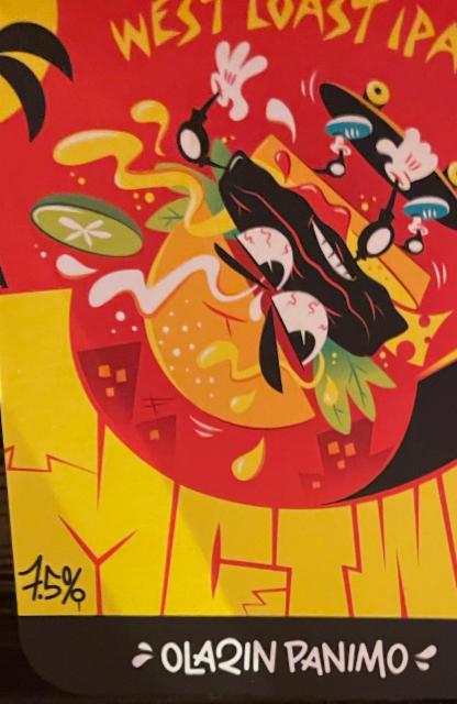 West Coast IPA 7.5%, Olarin Panimo, Finland